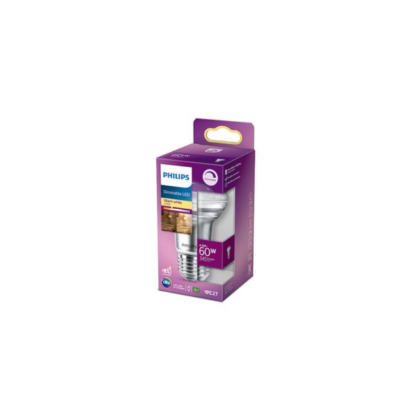 Bombilla LED Philips E27 R63 Dimable 4.5W 410Lm 2700K [PH-929001891455