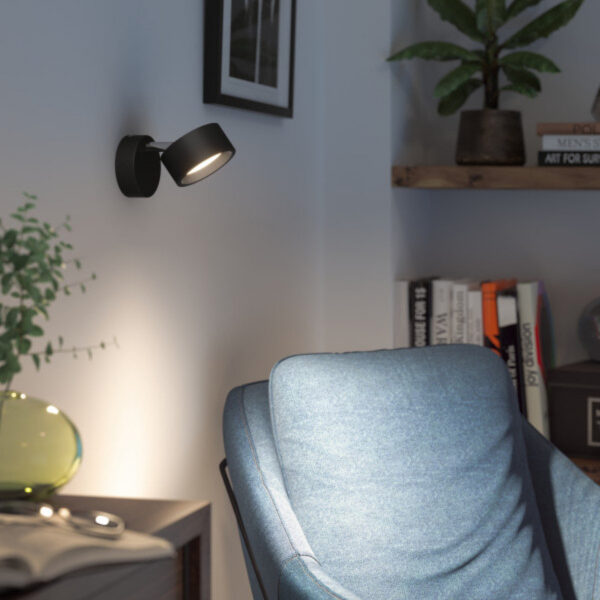 Lámpara de Techo Signify "Bracia Spot" 1x5,5W 2700º Negro   [PH-8720169174740]