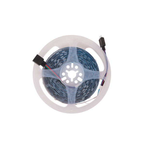 Tira de 150 LEDs 36W 2.100Lm SMD5050 12VDC RGB IP33 x5M 40.000H [PL-219011-RGB-IP33]-RGB