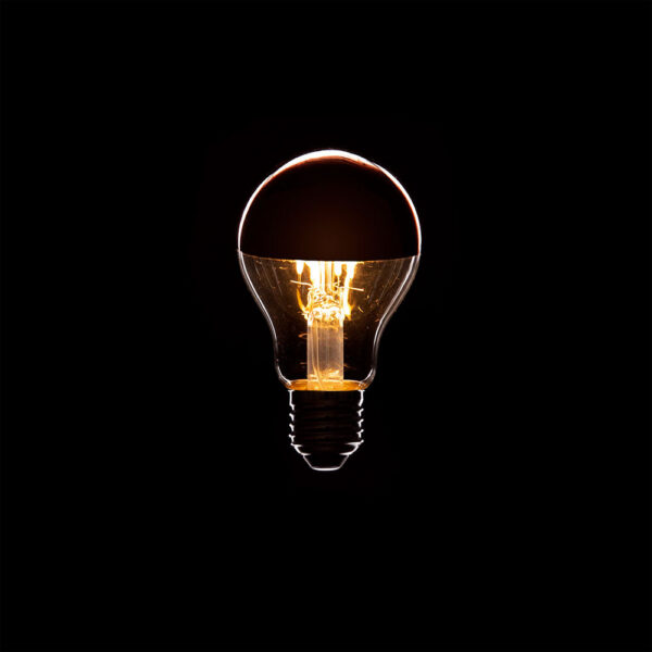 Bombilla LED E27 4W  273Lm 2000ºK Filamento A6 Reflector Cobre 40.000H [WR-A60-COPPER-4W-WW