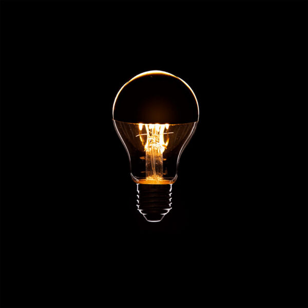 Bombilla LED E27 4W  273Lm 2000ºK Filamento A6 Reflector Oro 40.000H [WR-A60-GOLDEN-4W-WW