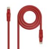 Cable de Red RJ45 UTP Nanocable 10.20.1800-L25-R Cat.6A/ LSZH/ 25cm/ Rojo