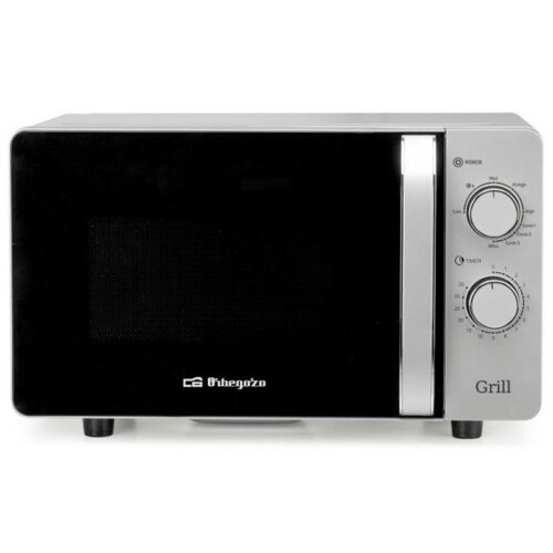 Microondas Orbegozo MIG 2072 CE/ 700W/ Capacidad 20L/ Función Grill/ Gris