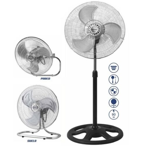 art_orb-vent20pws200547_1 Ventilador 3 en 1 Orbegozo PWS 0547/ Sobremesa/ Pie/ Pared/ 90W/ 3 Aspas 45cm/ 3 velocidades