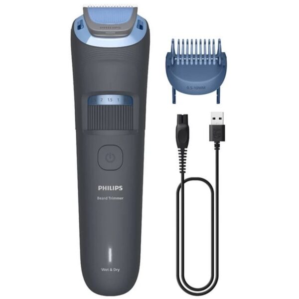 art_phpae-cor20bt20s300020bt36172015_1 Cortabarbas Philips Beardtrimmer series 3000 BT3617/15/ con Batería/ 2 Accesorios