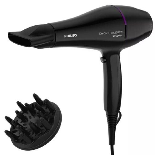 art_phpae-sec20dryc20p20bhd274_1 Secador Philips Drycare Pro BHD274/ 2200W/ Negro y Violeta