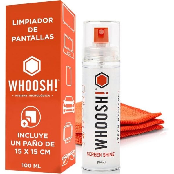 art_whos-spray20wsh003_2 Kit Limpiador de Pantallas Whoosh Kit GO XL WSH003/ Spray 100ml + Paño Microfibra