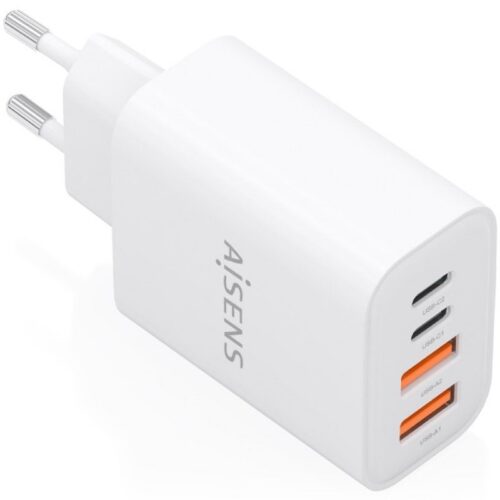 art_ais-carga20a110-1027_1 Cargador de Pared GaN Aisens A110-1027/ 2xUSB Tipo-C/ 2xUSB/ 32W/ Blanco