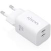art_ais-carga20a110-1029_1 Cargador de Pared GaN Aisens A110-1029/ 2xUSB Tipo-C/ 65W/ Blanco