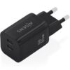 art_ais-carga20a110-1030_2 Cargador de Pared GaN Aisens A110-1030/ 2xUSB Tipo-C/ 65W/ Negro