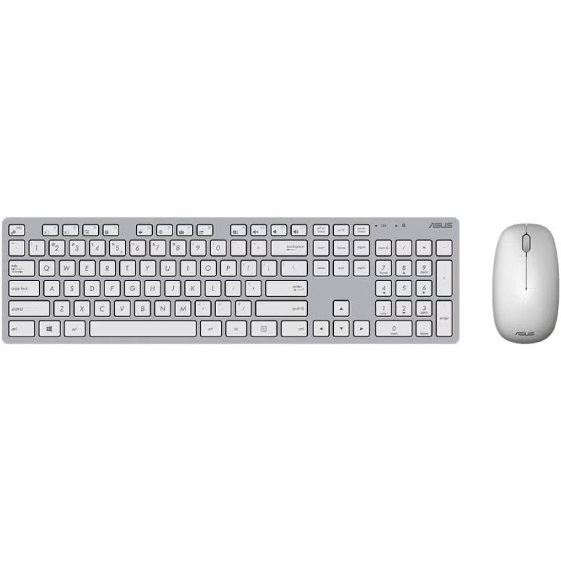 Teclado y Ratón Inalámbricos Asus W5000 Wireless/ Blanco