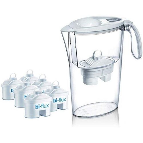 art_lai-pae-jarra20stre20bl20620filt_1 Pack Jarra Filtrante Laica Stream/ 2.3L/ Blanca/ Jarra + 6 Filtros BI-FLUX