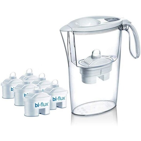 art_lai-pae-jarra20stre20bl20620filt_1 Pack Jarra Filtrante Laica Stream/ 2.3L/ Blanca/ Jarra + 6 Filtros BI-FLUX