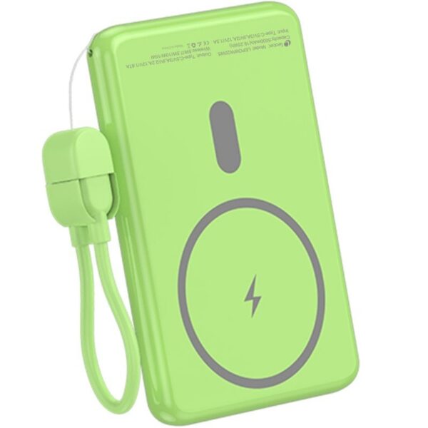 art_leo-bat20pb20inal202020500020gree_2 Powerbank 5000mAh Leotec LEPOWW20W5G/ 20W/ Wireless/ Verde/ Incluye Cable USB Tipo-C