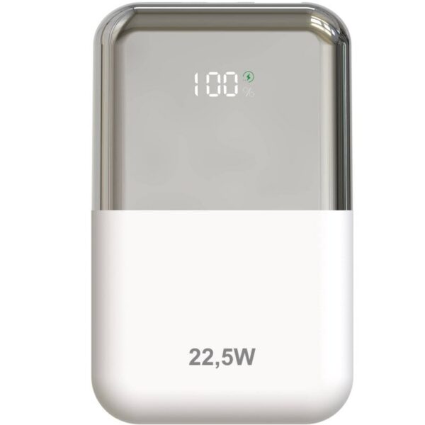 art_leo-bat20powbnk2022205201000020wh_1 Powerbank 10000mAh Leotec LEPOW22W10WS/ 22.5W/ Blanco y Plata/ Incluye Cable USB Tipo-C