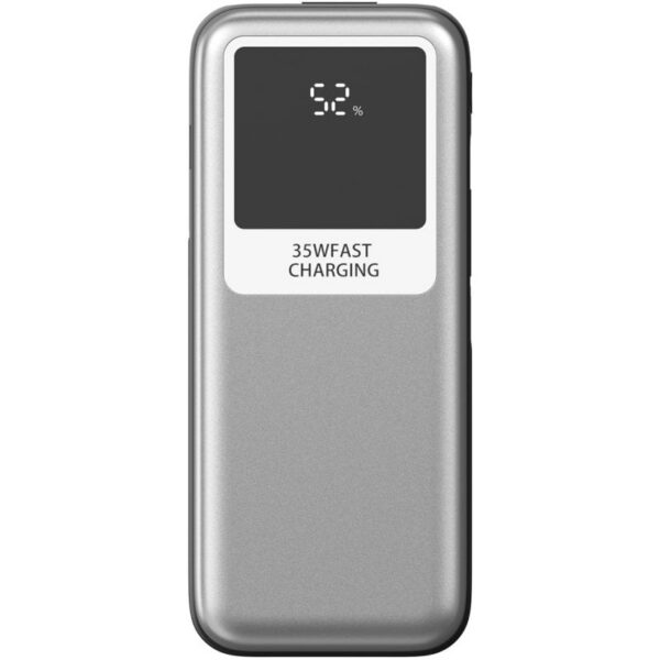 art_leo-bat20powbnk2035201000020sv_1 Powerbank 10000mAh Leotec LEPOW35W10S/ 35W/ Plata y Gris/ Incluye Cable USB Tipo-C y Lightning