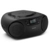 Radio CD Philips TAZ2000B/ 3W RMS/ con Cable/ con Pilas/ Negra