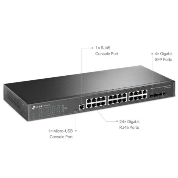 art_tpl-switch20tl-sg342820v2_2 Switch Gestionable TP-Link Omada TL-SG3428 28 Puertos/ RJ-45 10/100/1000/ SFP