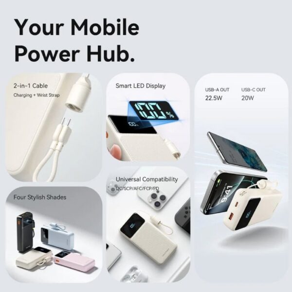 art_ven-bat20xgyp0-40-ty_2 Powerbank 20000mAh Vention XGYP0-40-TY/ 22.5W/ Rosa/ Incluye Cable USB Tipo-C