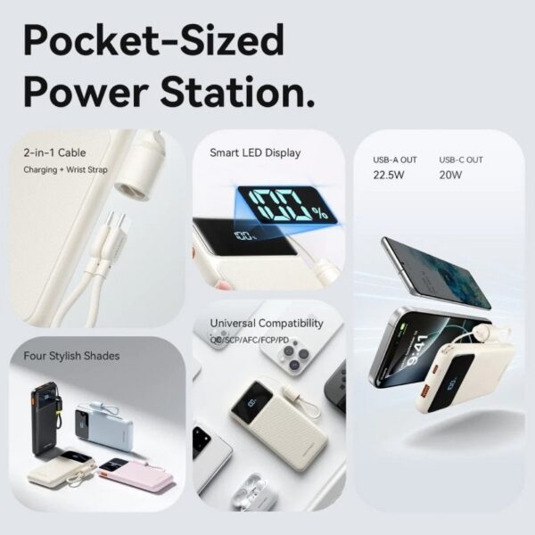art_ven-bat20xgyw0-39-ty_2 Powerbank 10000mAh Vention XGYW0-39-TY/ 22.5W/ Blanca/ Incluye Cable USB Tipo-C