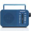 art_dae-radio20dw1120_1 Radio Portátil Daewoo DW1120/ con Cable/ a Pilas/ Azul