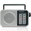 art_dae-radio20dw1125_1 Radio Portátil Daewoo DW1125/ a Pilas/ Gris Metalizado