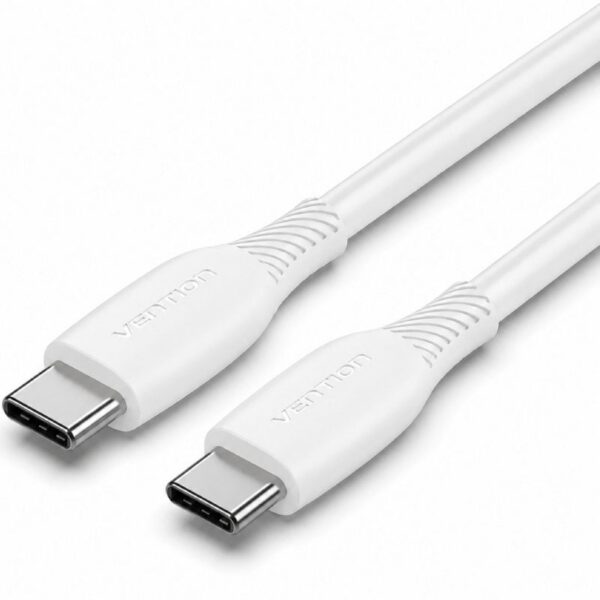 art_ven-cab20trvwh_2 Cable USB 2.0 Tipo-C Vention TRVWH/ USB Tipo-C Macho - USB Tipo-C Macho/ Hasta 60W/ 480Mbps/ 2m/ Blanco