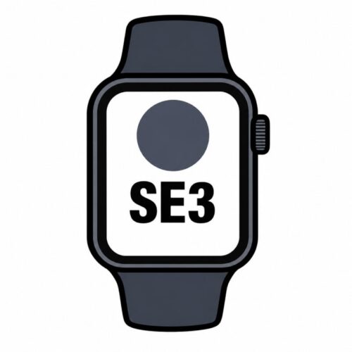 Apple Watch SE3/ GPS/ 44mm/ Caja de Aluminio Medianoche/ Correa Deportiva Azul Marino M/L
