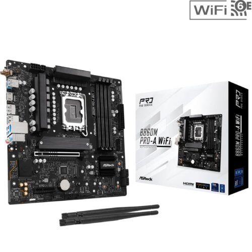 art_asr-pb20b860m20pro-a20wifi_1-advmo-31f82cff6635 Placa Base Asrock B860M PRO-A WIFI Socket 1851/ DDR5/ PCIe 5.0/ Micro ATX