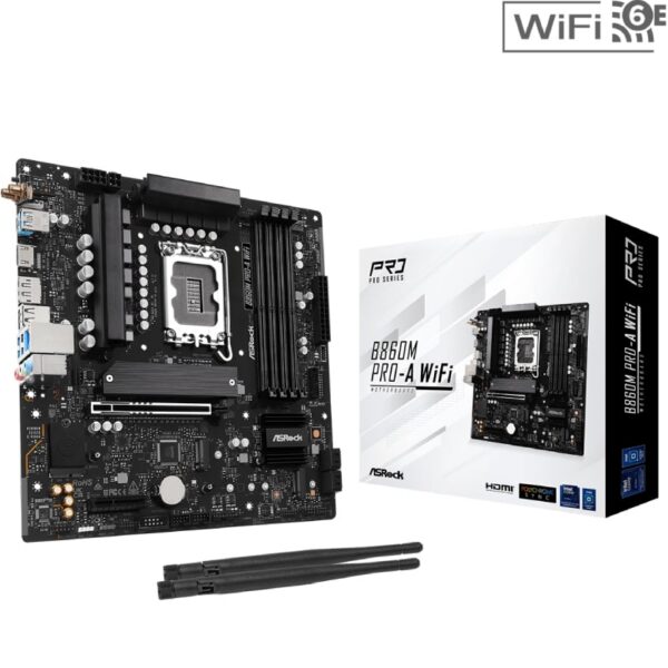 art_asr-pb20b860m20pro-a20wifi_1-advmo-31f82cff6635 Placa Base Asrock B860M PRO-A WIFI Socket 1851/ DDR5/ PCIe 5.0/ Micro ATX