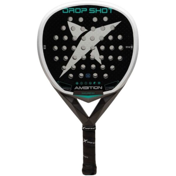 Pala de Pádel Drop Shot Explorer 9.0 2026/ Negra y Blanca