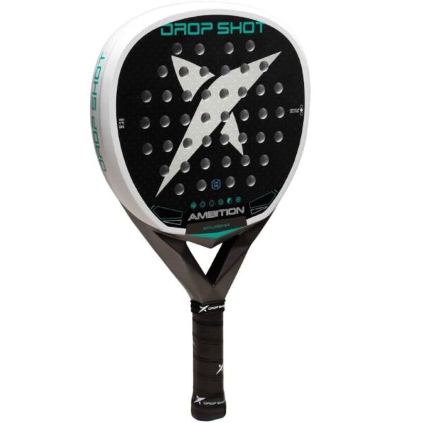 Pala de Pádel Drop Shot Explorer 9.0 2026/ Negra y Blanca